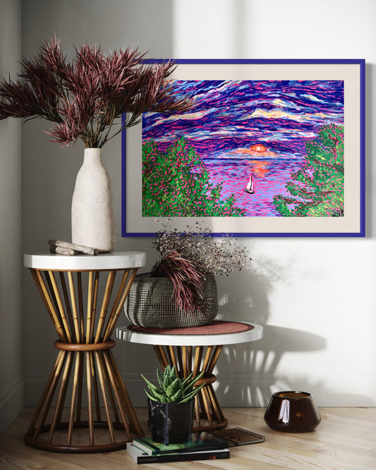 Print Coucher de Soleil de Janvier