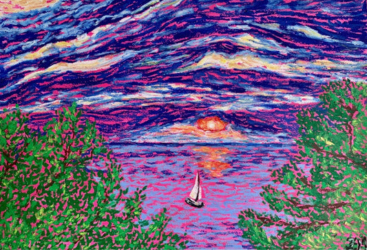 Print Coucher de Soleil de Janvier